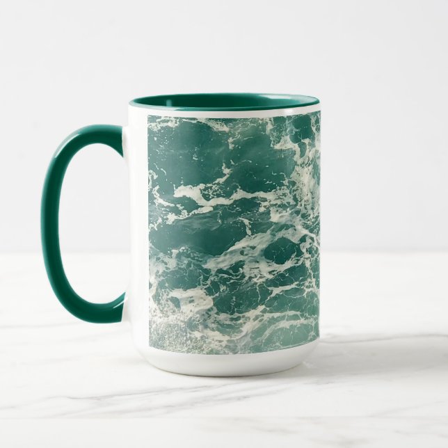 Mug Waves Blue Green (Gauche)