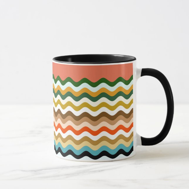Mug Wavy Zigzag Multicolor Motif (Droite)