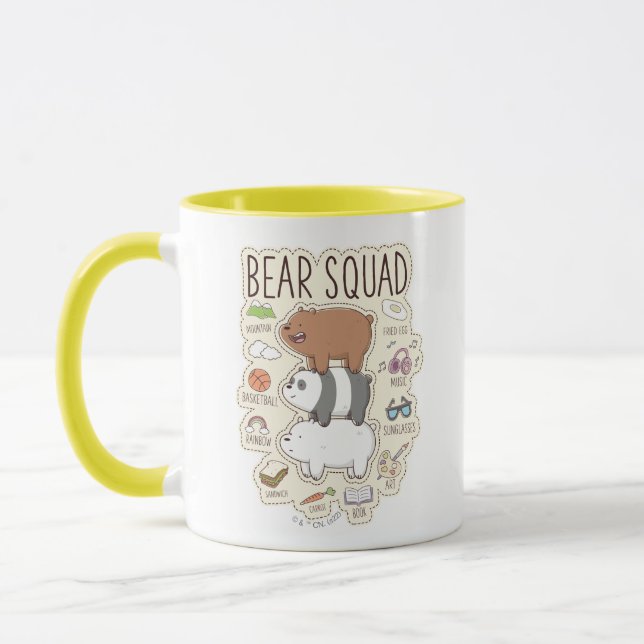 Mug We Bare Bears - Bear Squad Journal Graphic (Gauche)