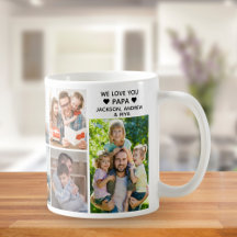 We love you dad collage of 9 photos children
