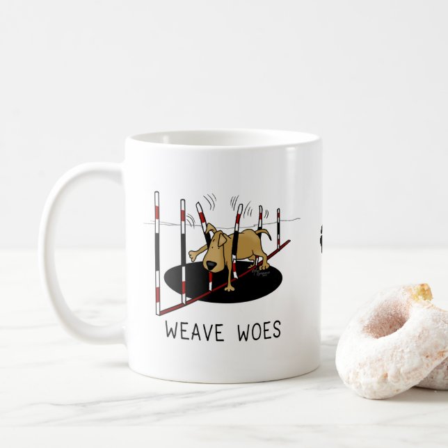Mug Weave Woes - agilité amusant coincé chien oops (Avec donut)