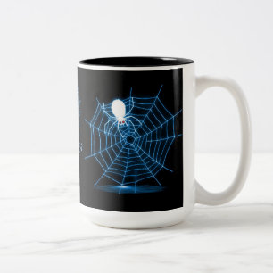 Mug Web Black & Blue Spider personnalisé