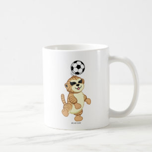 Mug Webkinz Meerkat jouant au football