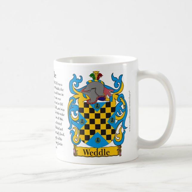 Mug Weddle, l'origine, la signification et la crête (Droite)