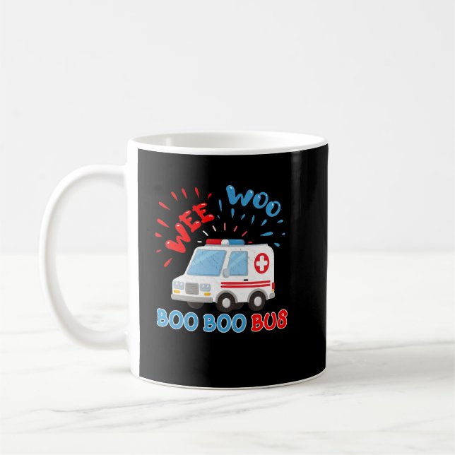 Mug Wee Woo Boo Bus Ambulance Funny EMS EMT Parame (Gauche)