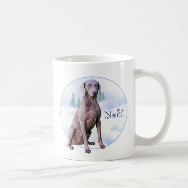 Mug Weimaraner Noel (Droite)