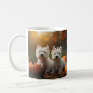 Mug West Highland White Terrier Chiot Citrouille d'aut