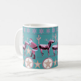 Mug Western Donkey Christmas Gingerbread Texas Star