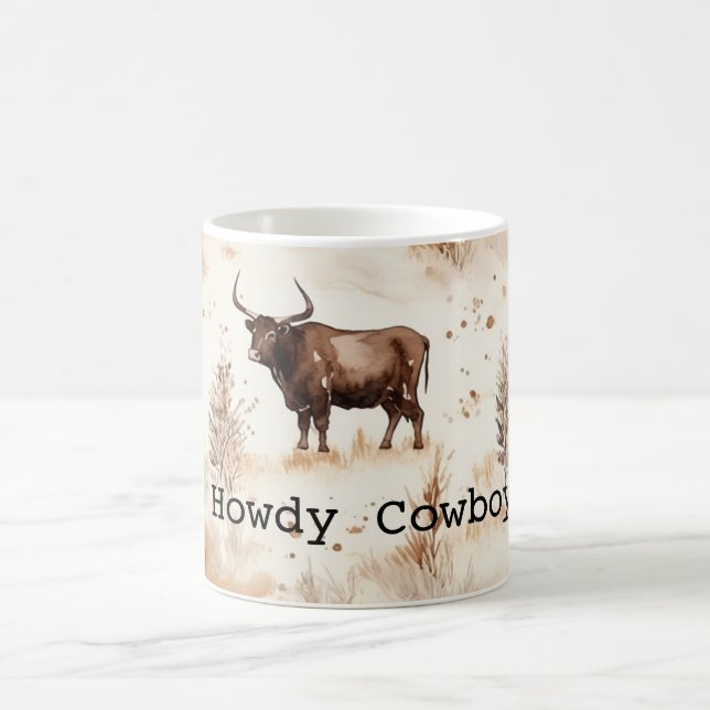 Mug Western Farm Animal Highland Cow (Centre)