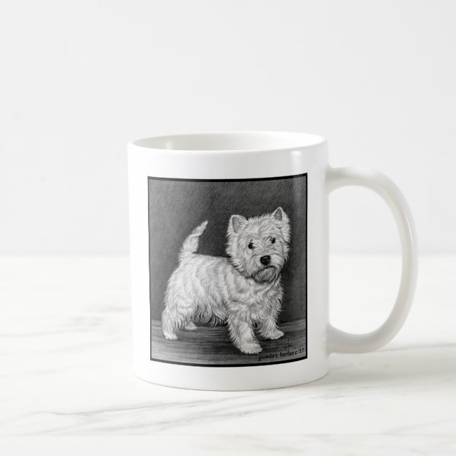 Mug Westie Terrier Art par Glenda S. Harlan (Droite)
