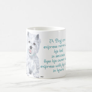 Mug Westie Wisdom - Wagging Tail ou Tongue?