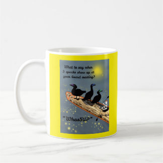 Mug "WhasSUP" avec des canards sur la carte SUP