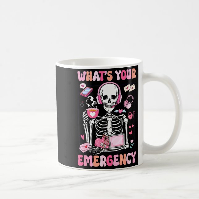 Mug What's Your Emergency Valentines Day 911 Dispatche (Droite)
