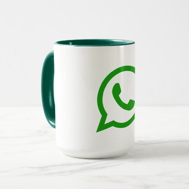 Mug Whatsapp de haute qualité (Devant gauche)