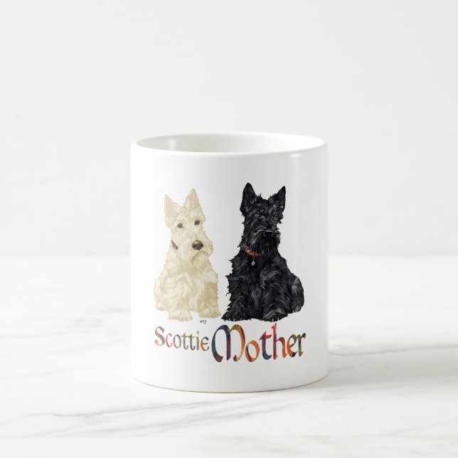 Mug Wheaten & Black Scotties Fête des Mères (Centre)