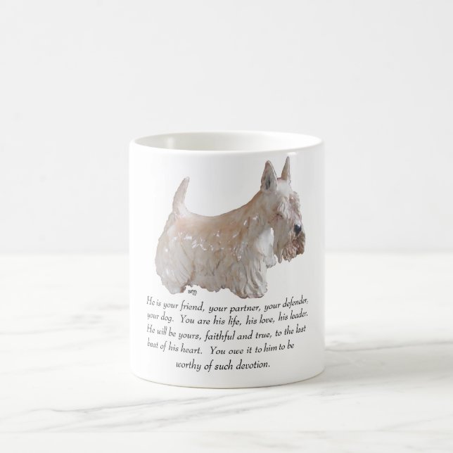 Mug Wheaten Scottish Terrier - chien masculin (Centre)
