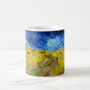 Mug Wheatfield de Vincent van Gogh avec des corneilles