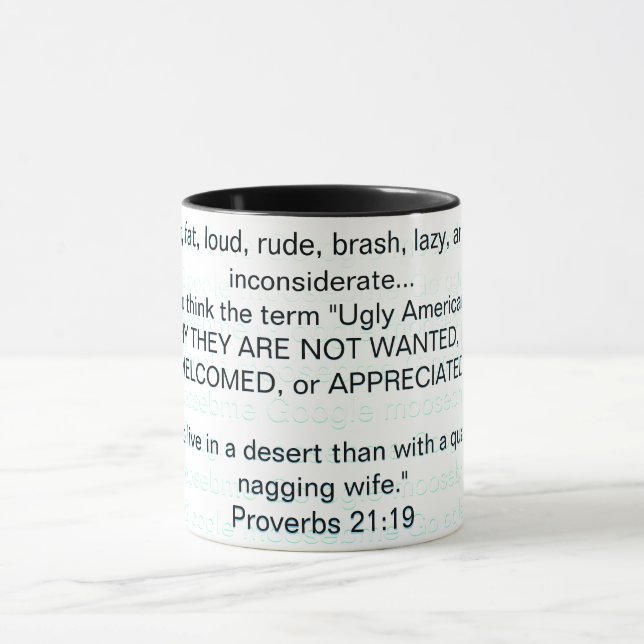 Mug Where do you think the term "Ugly American"  (Centre)