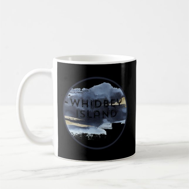 Mug Whidbey Island Washington Aquarelle (Gauche)