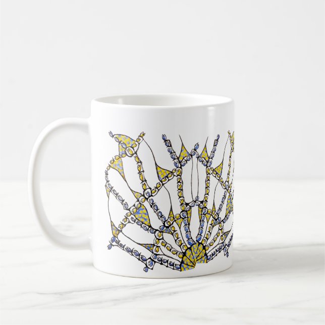Mug Whimsical (Doodle - dessiné à la main) (Gauche)