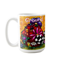 Whimsical Funky Chunky floral poulet personnalisé