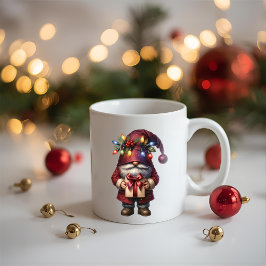 Mug Whimsical Gift Giving Christmas Gnome
