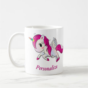 Mug Whimsicle Flying Unicorn Pegasus Rainbow Horn