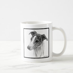 Mug Whippet Dog Art par Glenda S. Harlan