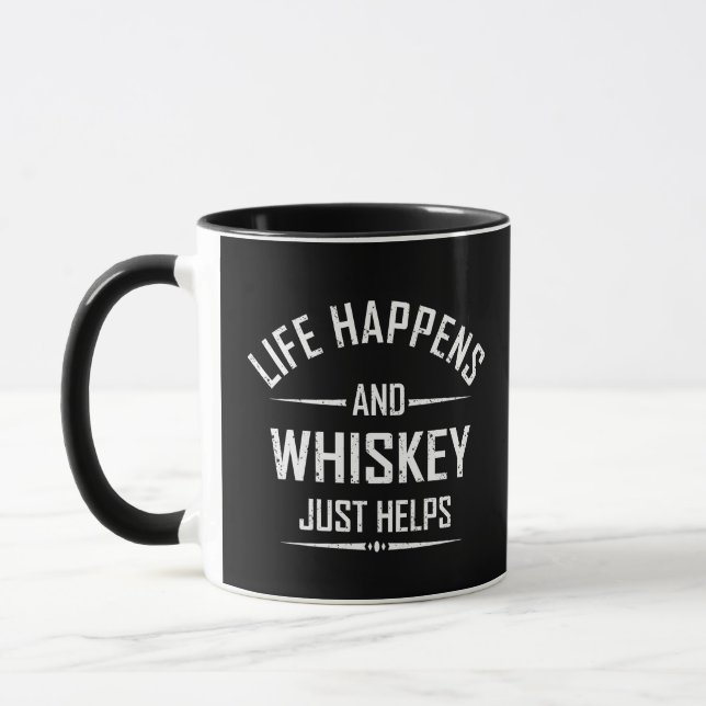 Mug Whiskey aide les citations amusantes boire des par (Gauche)