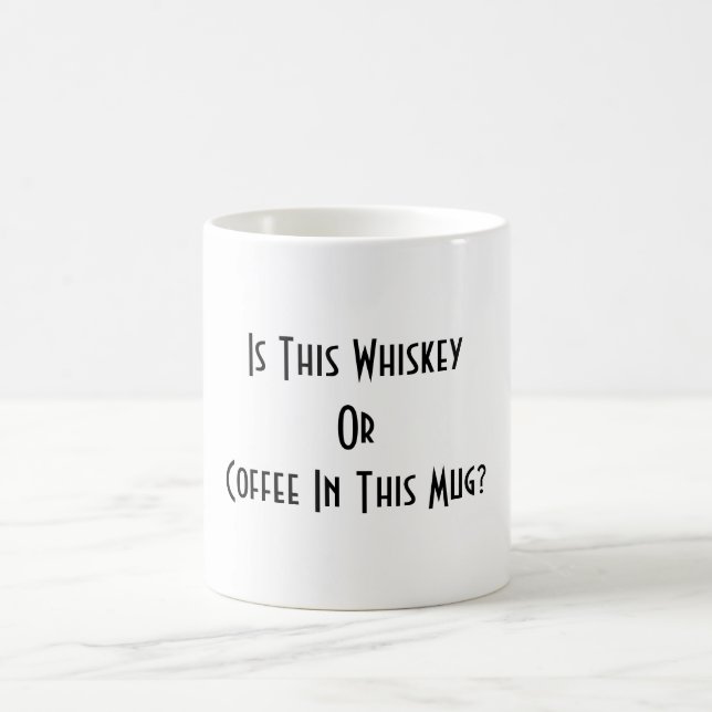 Mug Whiskey Ou Café ? BLANCHE (Centre)