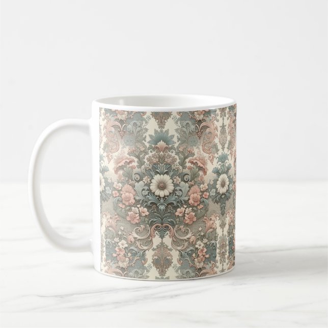 Mug Whisper victorien : Une Symphonie Pastel (Gauche)