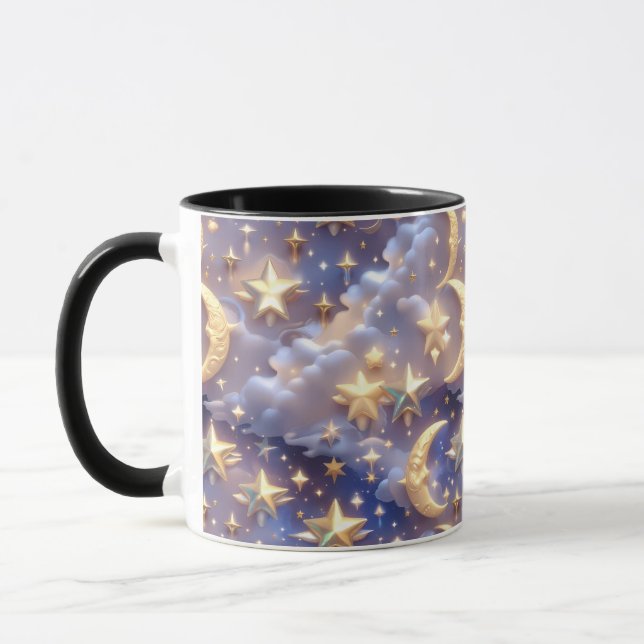 Mug - White Celestial Moon (Gauche)