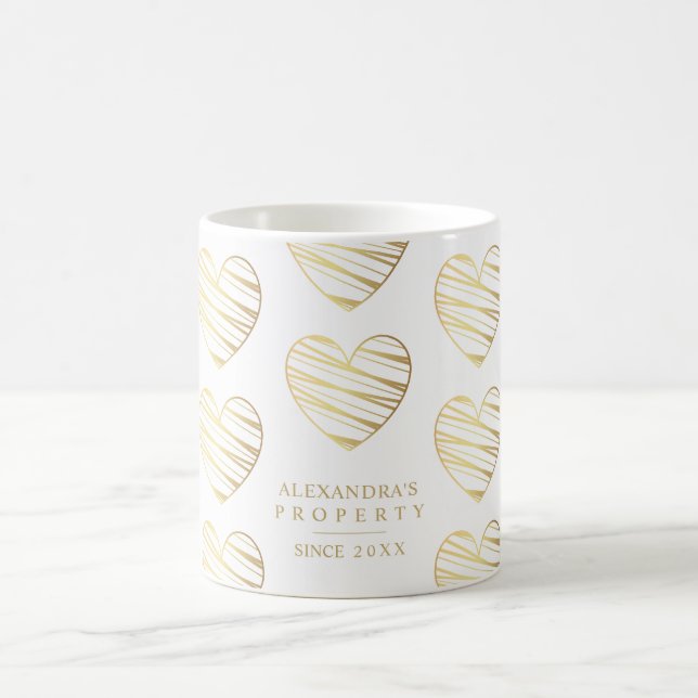 Mug White Heart Best Friends All Occasion Gift  (Centre)