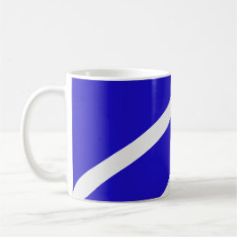 Mug – White Lines on Blue Kaffeetasse