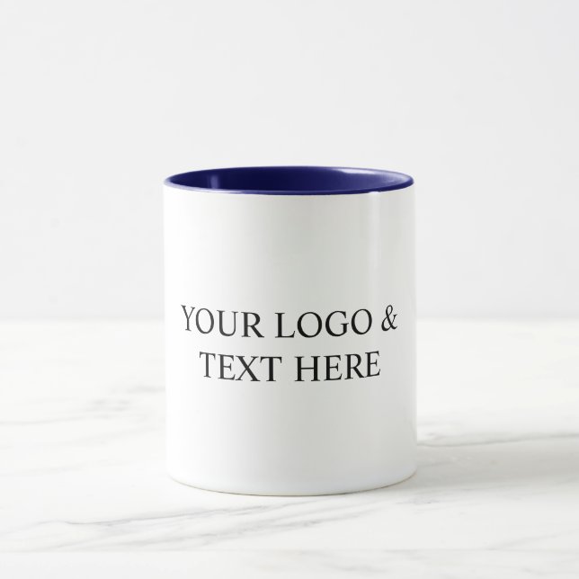 Mug White Personalized – Your Logo & Text Here (Centre)