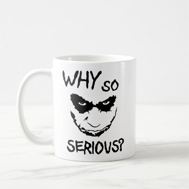 Mug Why So Serious? Creepy Smile (Gauche)