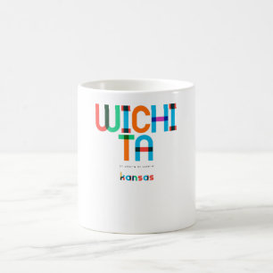 Mug Wichita Kansas Mid Century, Pop Art,