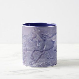 Mug - Wild Horses in Blue Tasse
