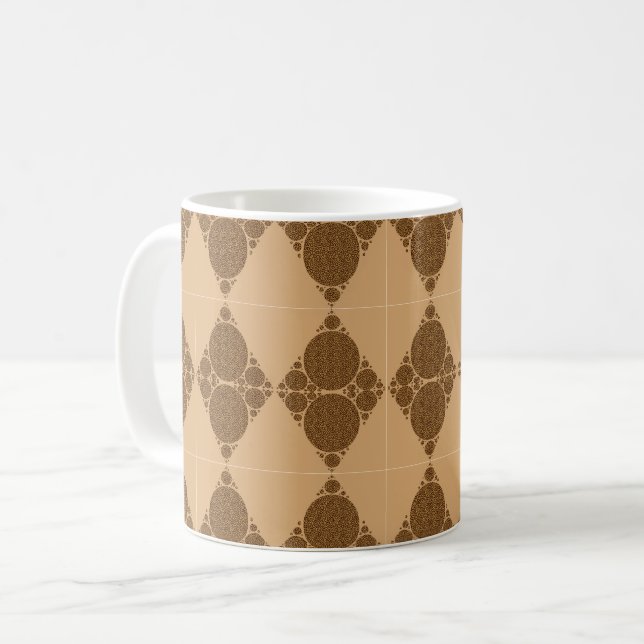 Mug Wildcat Diamond Motif Earth Tone Leopard (Devant gauche)