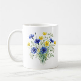 Mug Wildflower Garden Watercolor Art