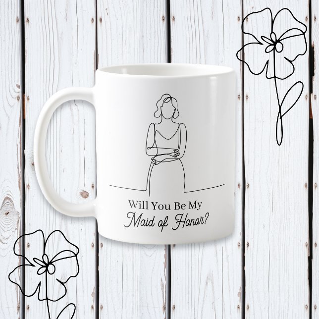 Mug Will You Be My Maid of Honor Proposal (Créateur téléchargé)