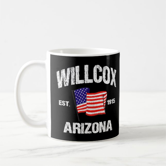 Mug Willcox Arizona Az États-Unis Étoiles rayures Styl (Gauche)