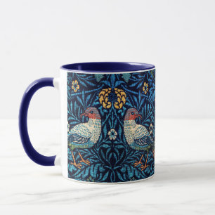 Mug William Morris Birds Textile Motif
