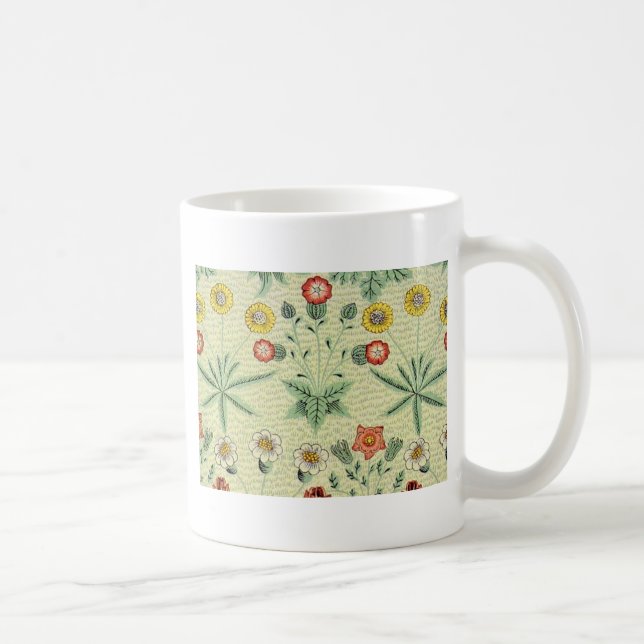 Mug William Morris Daisy Floral Fond d'écran Motif (Droite)
