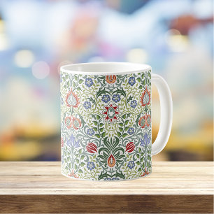 Mug William Morris Floral Motif Vintage persan