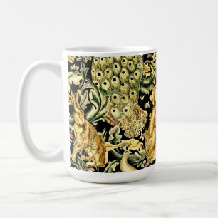 Mug William Morris Forêt Tapisserie Fox Hare Peacock