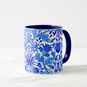 Mug William Morris Hyacinth Imprimer, Cobalt bleu et b