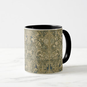 Mug William Morris Le Paon Art Nouveau Vintage