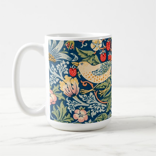 Mug William Morris Strawberry Thief Motif floral (Gauche)