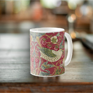Mug William Morris Strawberry Thief Motif textile